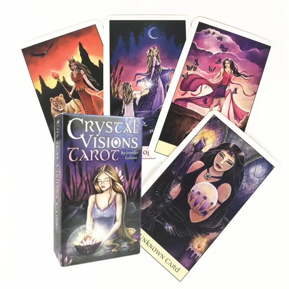 Crystal Visions tarot cards A 78 Tarot Deck Board Games Party For Adult Children Playing Card Entertainment Table Game