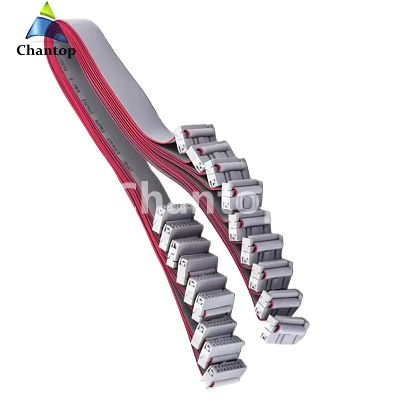 10pcs/lot 60cm 140cm Length Flat Cable 16p 2.54mm Pitch Extension Flat Grey Ribbon Cable Data Cable For LED Display Sign - view 5