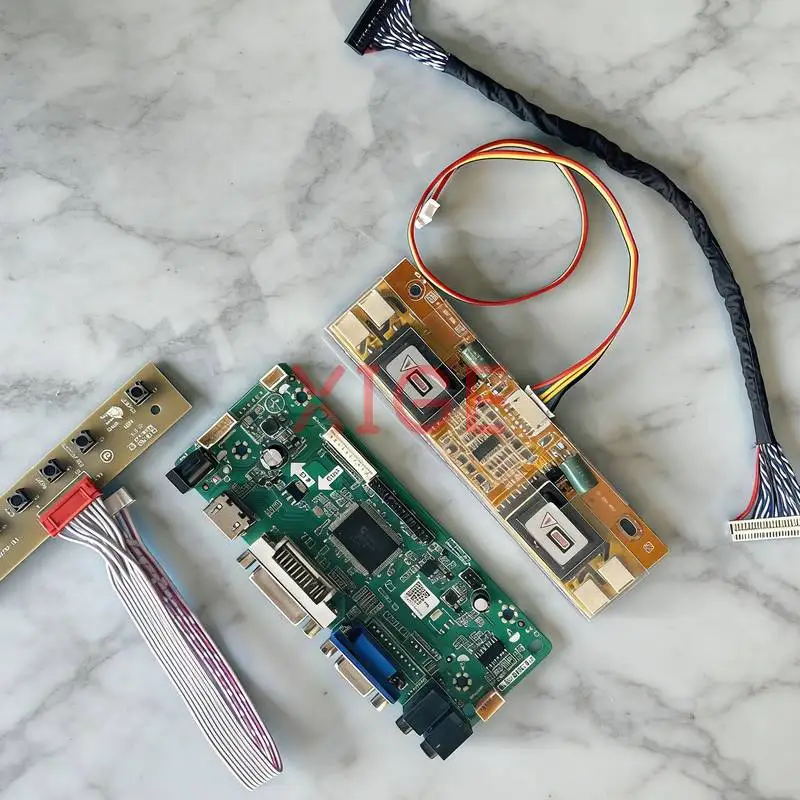 

Плата контроллера матрицы, совместимая с M170EG02 M170EU01 M170EG01 M170EN07, 1280x1024 LVDS-30Pin HDMI+DVI+VGA, 1280*1024, 4-CCFL, DIY-комплект