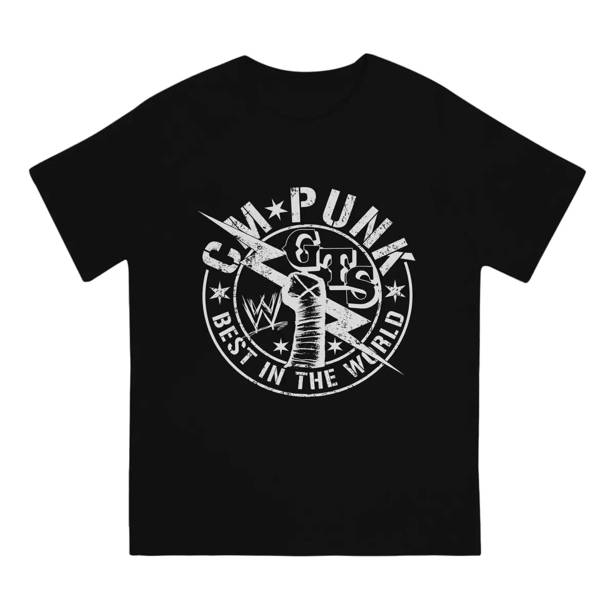 CM PUNK Best Tshirt Graphic Men Tops Vintage Goth Summer Polyester Streetwear Harajuku T Shirt