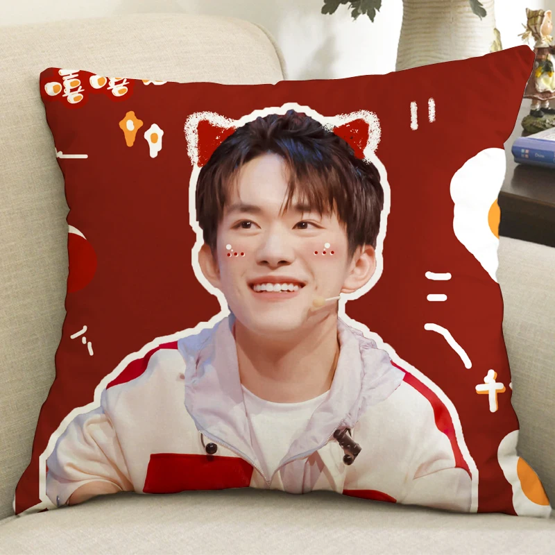 Chinese Singer Star TF Boys Yi Yang Qian Xi Surrounding Around Official 35x35cm Decorative Pillows Cover Cusion Covers