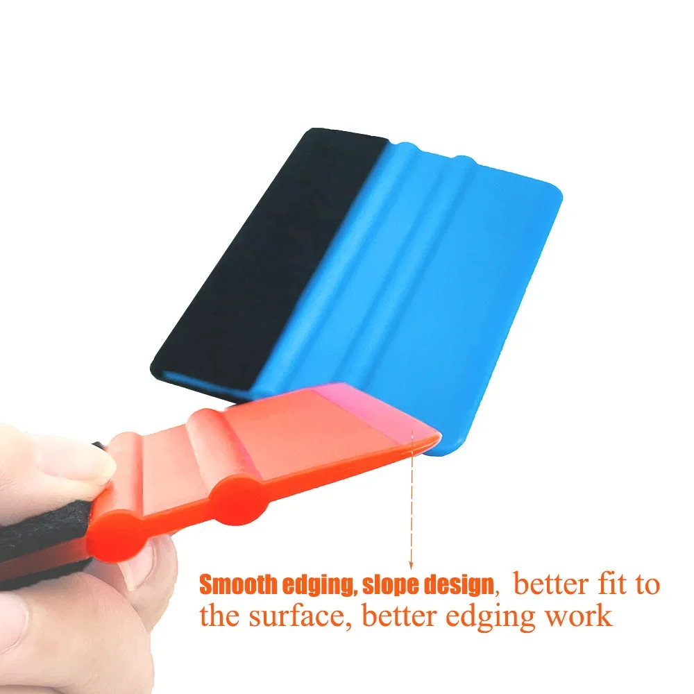 1pc Auto Styling Felt Edge Vinyl Squeegee Car Vinyl Scraper Vehicle Window Tint Film Wrapping Squeegee Applicator Tool image 4