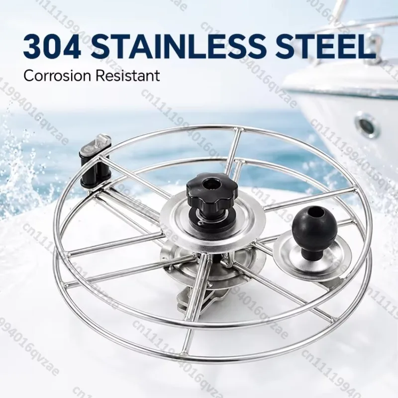 304 Stainless Steel Boat Anchor Line Reel Durable Marine Rope Winding Tool