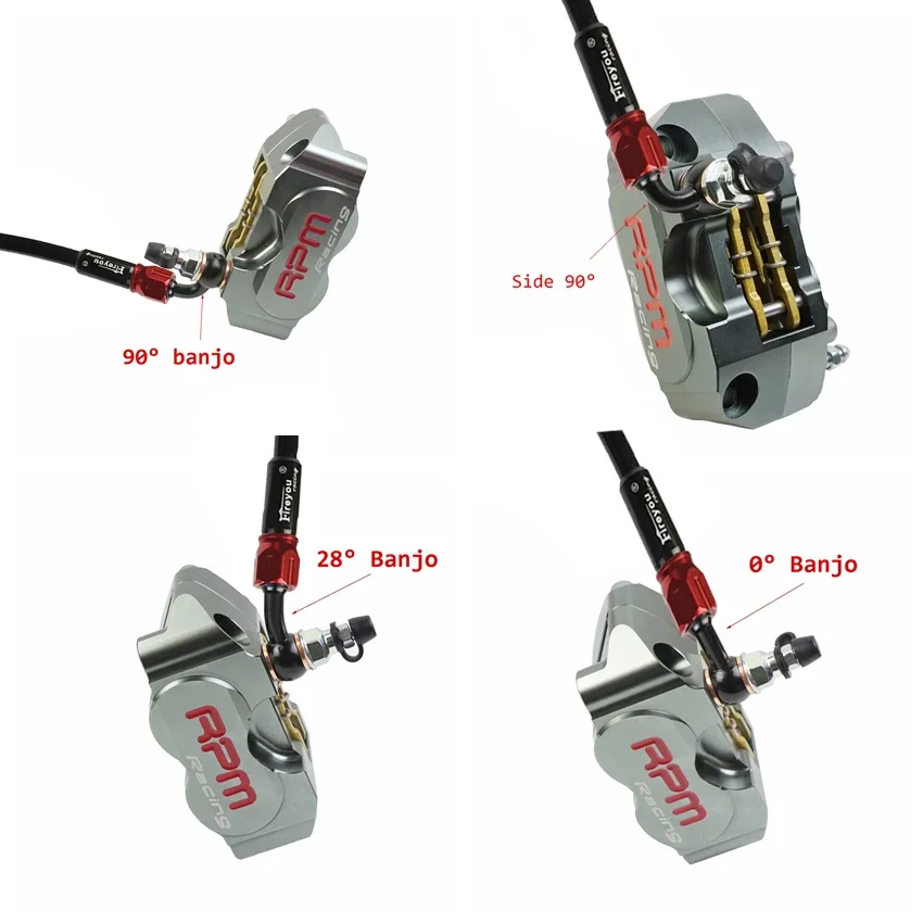 Manguera de freno de motocicleta, tubo de aceite de embrague de línea de freno hidráulico de refuerzo de acero trenzado, Universal, Scooter AN3 ATV