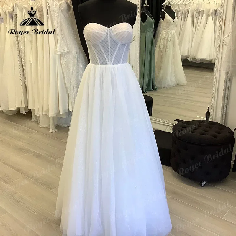 

Princess Sweetheart Floor Length Pleats Wedding Gowns Off the Shoulder 2025 Long Weeding Dress for Women Custom Made Elegant