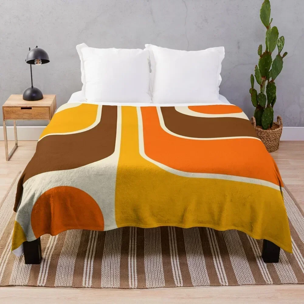 

Retro Geometric Design 624 Throw Blanket Soft Big Personalized Gift Summer Weighted Blankets