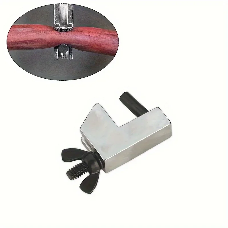 2pcs Heavy-Duty Metal Ferrule Hose Clamp Set Small Hose Pincher Clamp Tool for Automotive Repair and Vacuum Hose Line Clamping