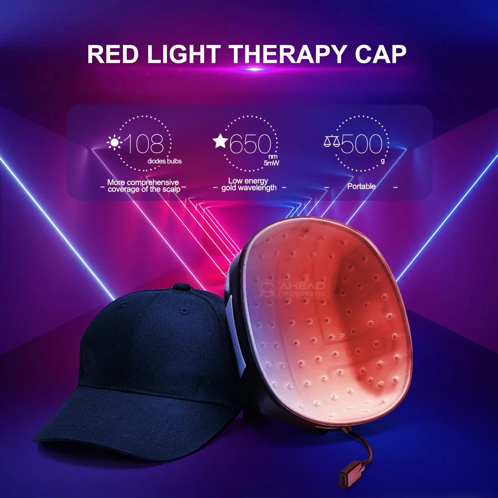 ใช้ในบ้านความยาวคลื่น 650nm หมวกบําบัดด้วยแสงสีแดง LED Full Scalp Treatment Therapy CAP ผลิตภัณฑ์คุณภาพความงามและสุขภาพ