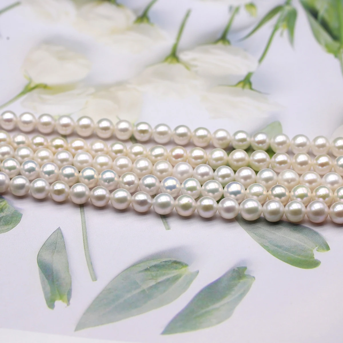 High Quality Natural Freshwater Pearl Beads AAA 6-6.5mm Round Pearls Beads For Jewelry Making Fit DIY Women Bracelet Necklace