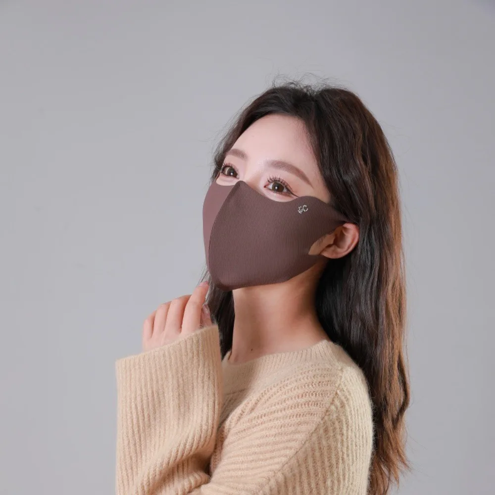 

Anti-UV Ice Silk Mask Hot Sale Traceless Breathable Riding Face Mask Sunscreen Mask Four Seasons