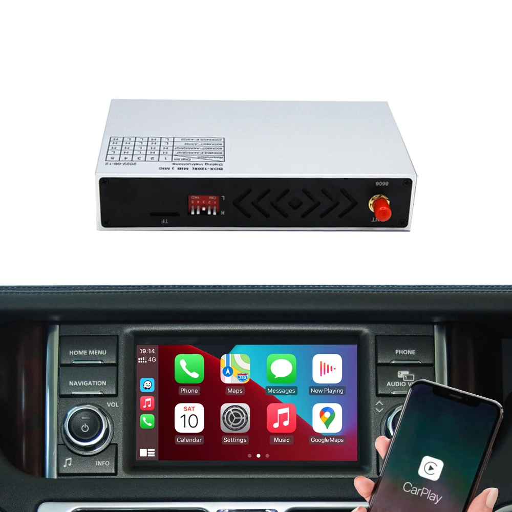 

Для Freelander2 LR2 Car Play декодер для Harman головное устройство беспроводной Android Auto Plug and Play радио Carplay