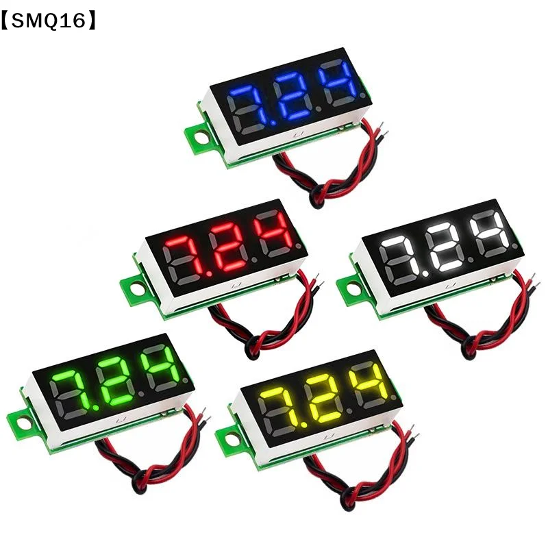 1Pcs 5-30V Voltage Meter Auto Car Mobile Power Voltage Tester Detector 12V 0.28 Inch DC LED Digital Voltmeter【SMQ】
