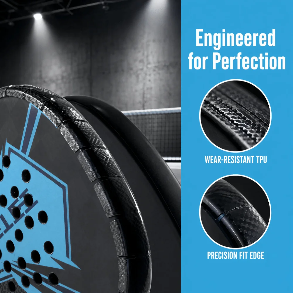 TPU Pickleball Racket Edge Sticker High Elastic High Fit Pickleball Racket Frame Protective Tape Durable Shock Absorption