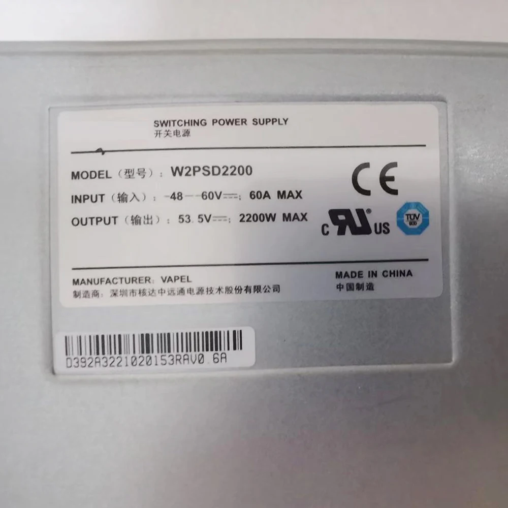 W2psd2200 para huawei 2200w dc módulo de potência s7700 series switches