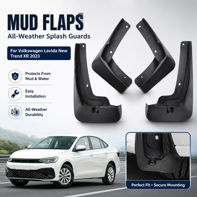 Mud Flaps For Volkswagen Lavida New Trend XR 2023 All-Weather Splash Guards Easy Installation Front Rear Position