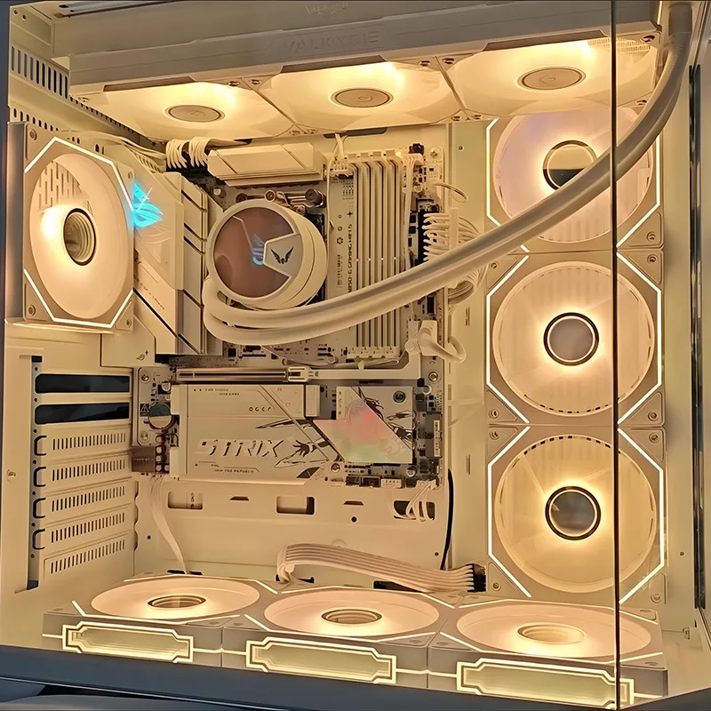 For Prism 4 PRO 120mm PC Case Cooling Fan ARGB 5V 3‑Pin Fixed Speed for Gaming Computer Chassis