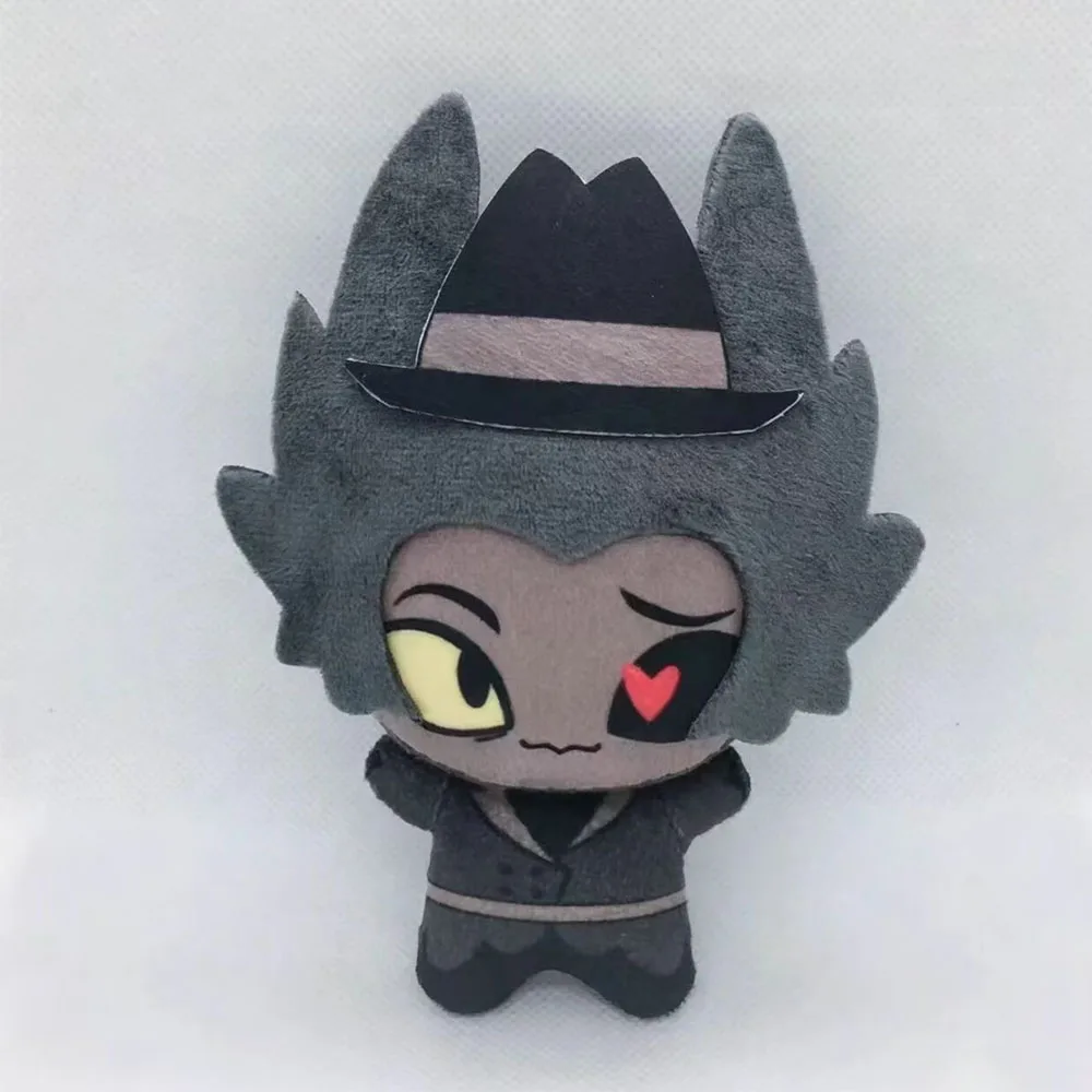 HAZBIN HOTEL Travis Plüsch-Anhänger 10cm Niedlicher Plüsch-Schlüsselanhänger Travis Stoffpuppe Fan-Dekoration Geburtstags- und Feiertagsgeschenk