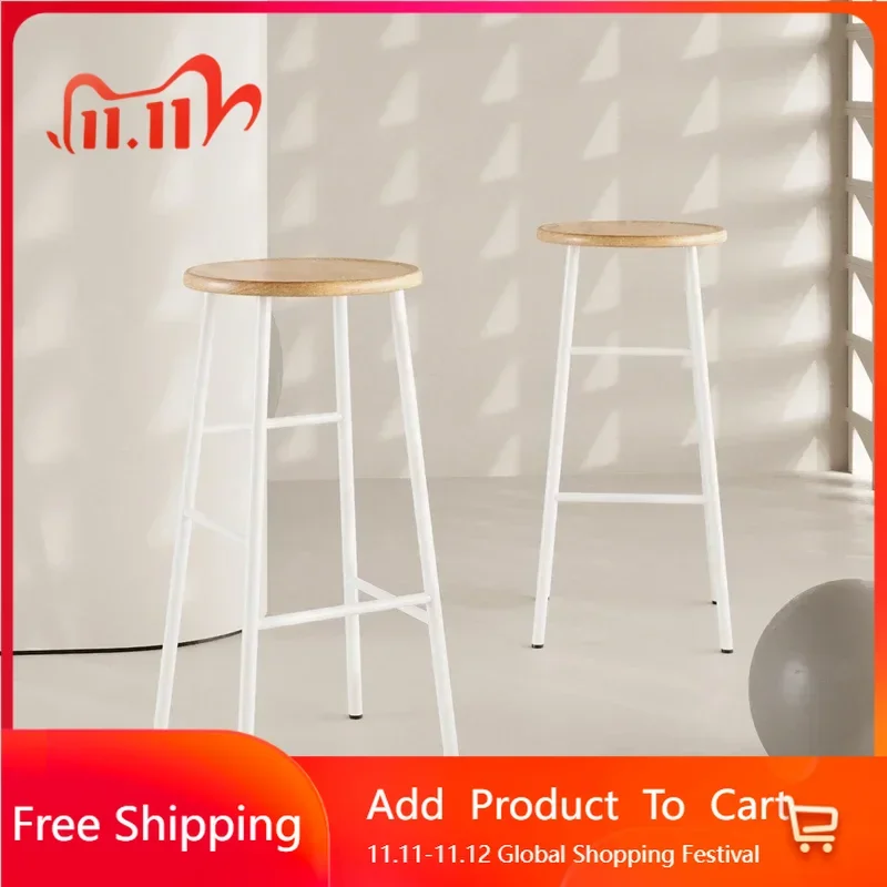 

Compact Ergonomic Bar Stools Cosmetics Japanese Lightweight European Women Funky Restaurant Organizer Cadeira Hotel Furniture