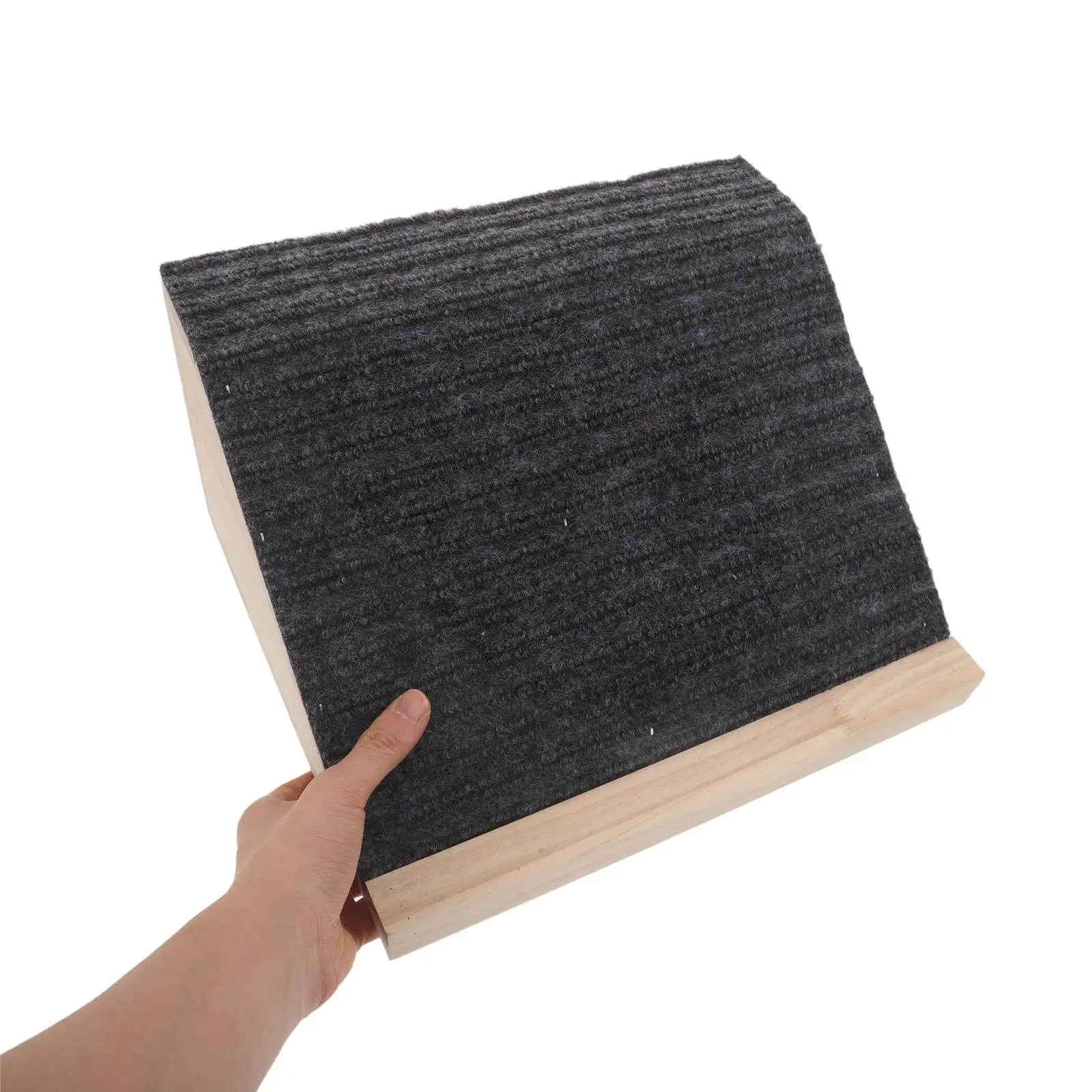 

Деревянная рампа для домашних животных для использования на лестницах в помещении, высота 5,9 дюйма, грузоподъемность 154 фунта, нескользящая поверхность, для маленьких собак, кошек, пожилых животных, портативная