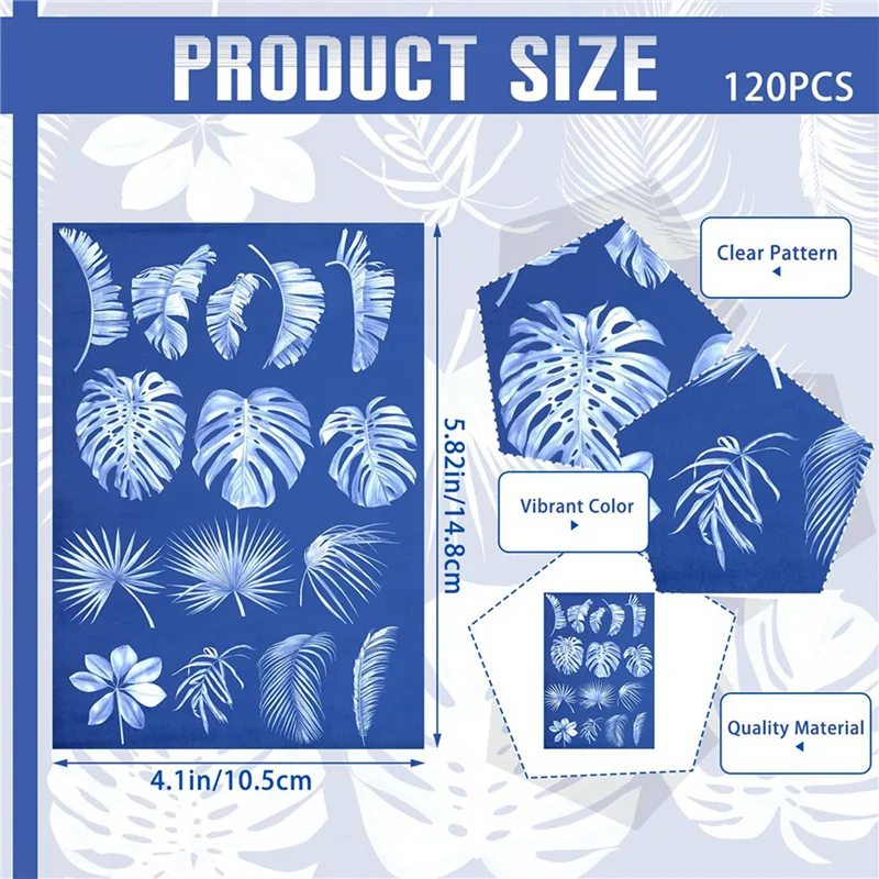 AA49 240 Blatt Sun Print Paper Kit Cyanotype Paper Solar-Zeichenpapier, hochempfindliche Natur-Sonne-/Solar-aktivierte Druckkunst