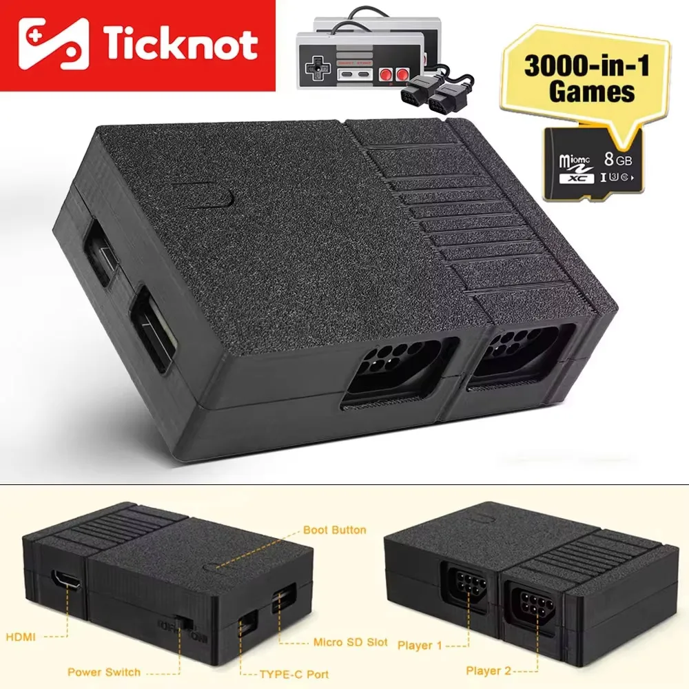 DIY RP2040 Raspberry Pi Pico 8Bit HDMI Videospielkonsole für NES PICO NES Unterstützung 16:9 & 4:3 Aspektverhältnisse mit 8 GB SD-Karte