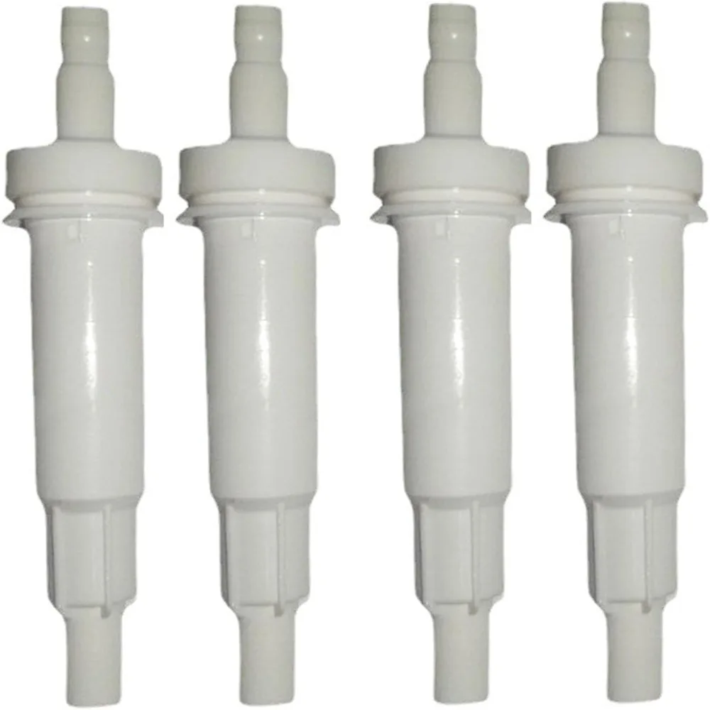 4pcs Built In Spring Dispenser Pump Heads Leakproof Precise Piston Bottle Pump Heads Thick Body Soap Pump Replacement Shower Gel