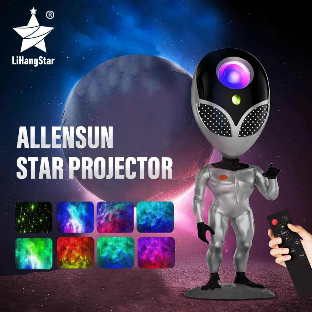 Star Projector Aliens Galaxy Projector for Bedroom Starry Nebula LED Lamp with Timer and Remote Desktop Room Decorations Home