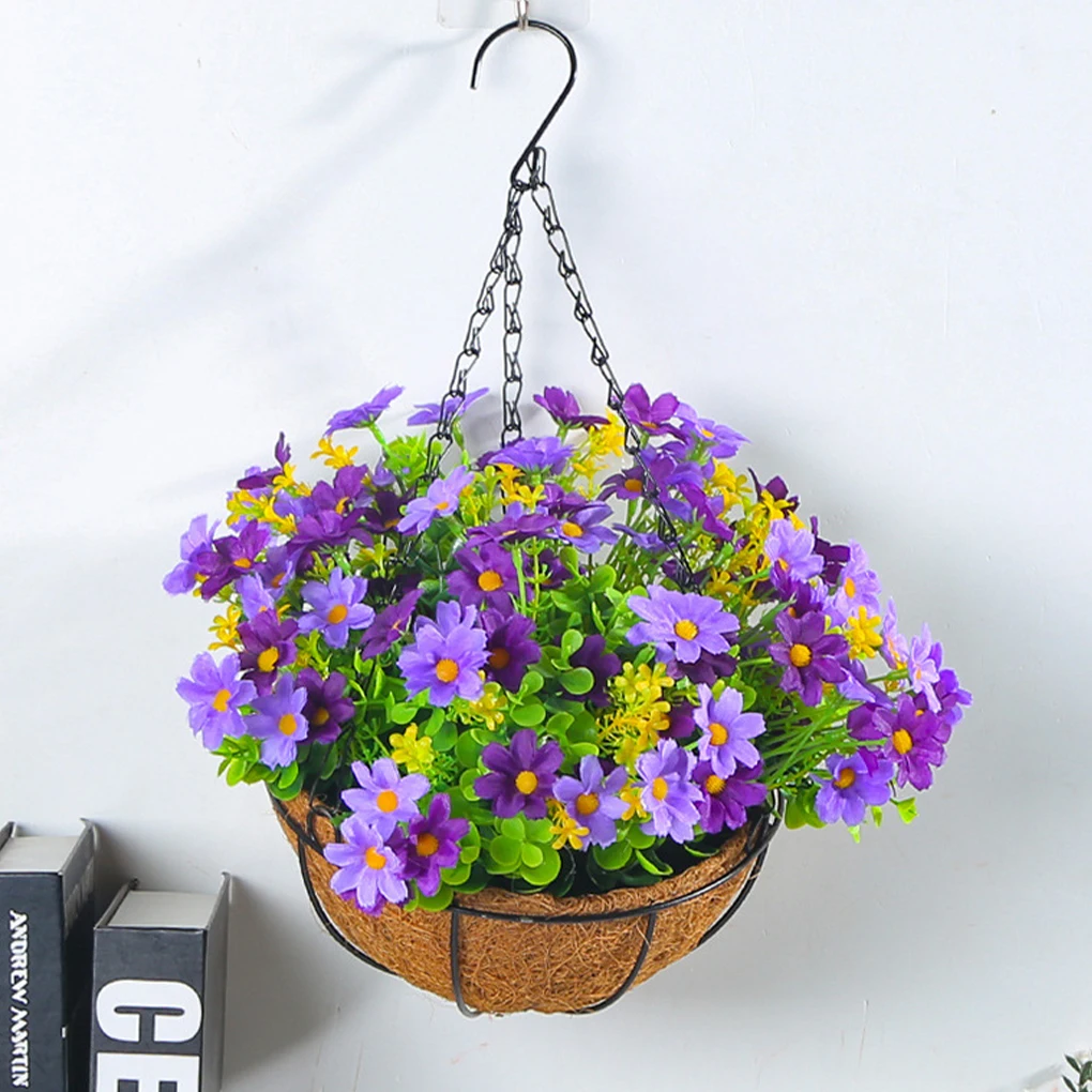 Affordable Price For Artificial Flowers Wall Decor Eco-friendly Material Hanging Baskets Artificial Flowers Garden Decor