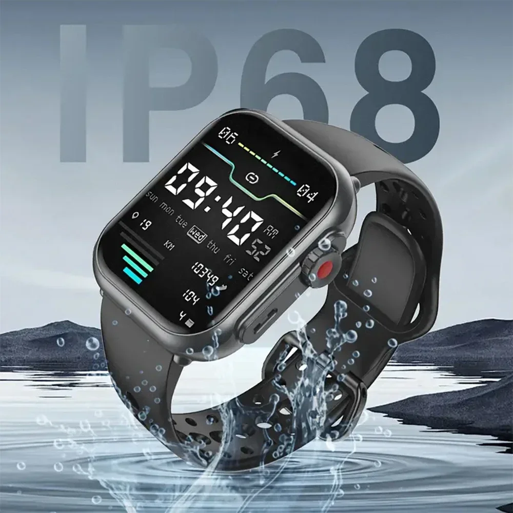 2025 New For Huawei Xiaomi Smart Watch 1.85-Inch HD AMOLED Bluetooth Call Full Touch Screen Men IP68 Waterproof Women SmartWatch