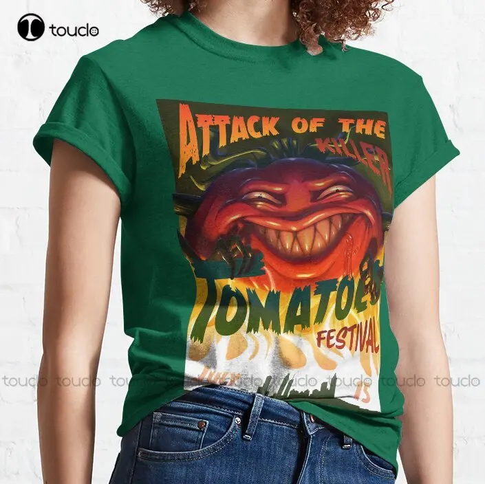 Attack Of The Killer Tomatoes Classic T-Shirt Black And White Shirt Printed Tee Custom Gift Xs-5Xl Streetwear