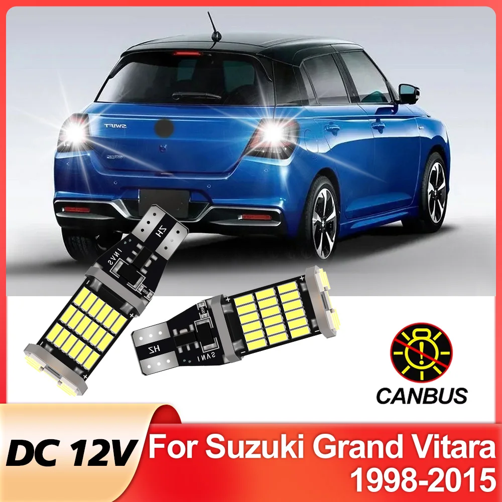 

2 шт. светодиодный фонарь заднего хода для Suzuki Grand Vitara, аксессуары 1998-2015 2007 2008 2009 2010 2011 2012 2013 2014 резервный фонарь