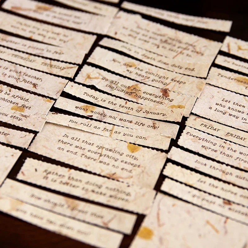 40Pieces Material Book light Message Handbook Material spelling Creative Decorative backing Memo Pad Writing 175*65MM