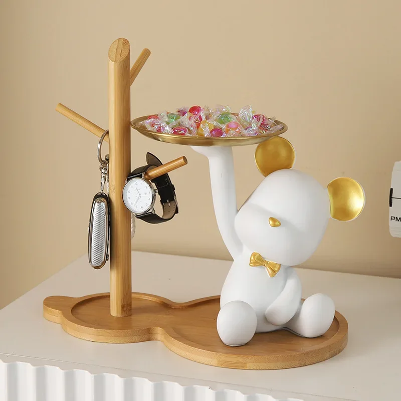 

Поднос Bearbricklys Be @ rbrick, скульптура, статуэтки, крыльцо, хранение ключей, конфеты, искусственная смола, настольное украшение, домашний декор, подарки