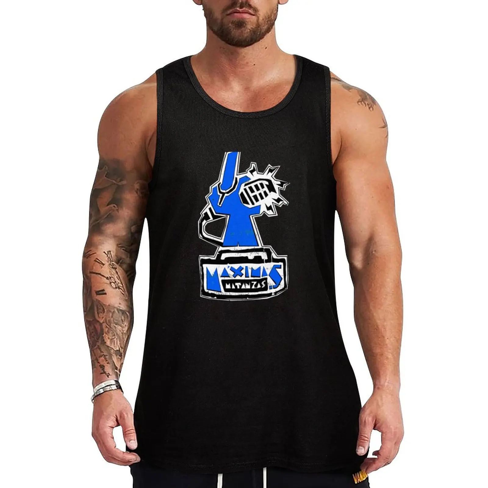 

Maximas Matanzas Logo Tank Top fitness clothing for men T-shirts men Men's summer clothes