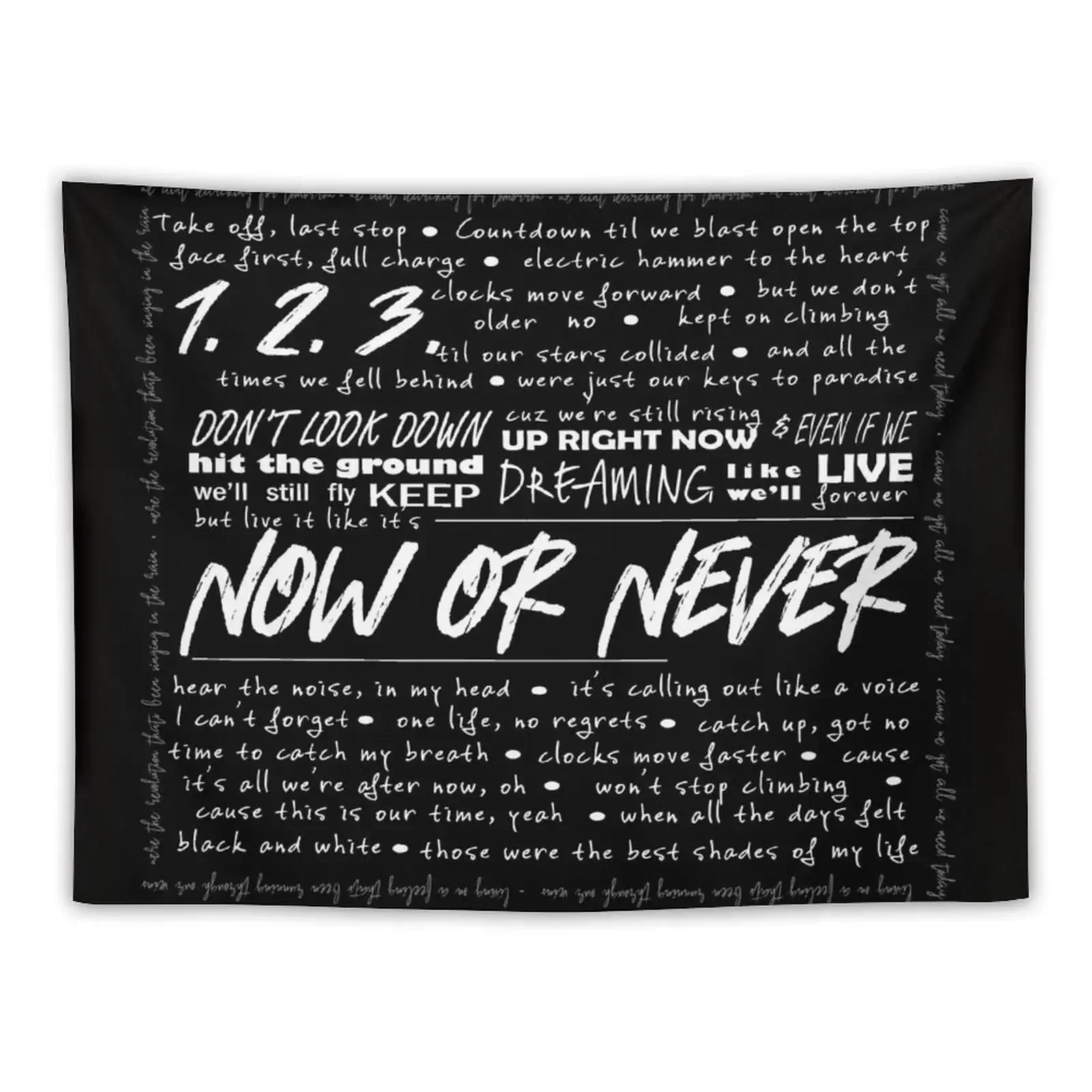 

Now or Never Julie and the Phantoms Tapestry Room Decor Aesthetic Wall Hanging Wall Home Decorating Tapestry