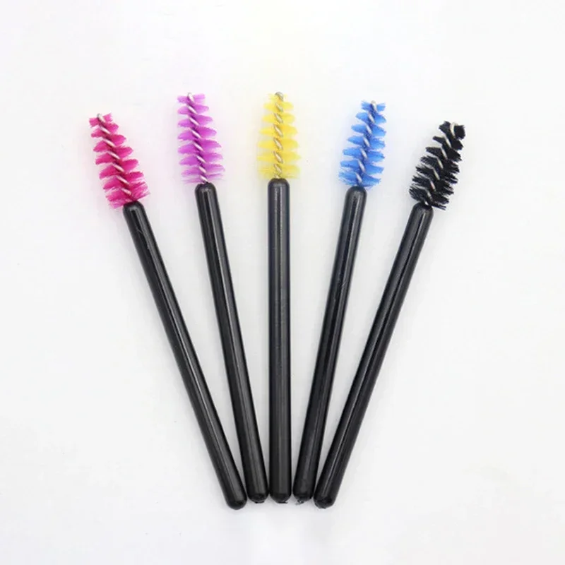 50 Stuks Wimperborstel Make-Up Borstels Individuele Mini Wegwerp Mascara Applicator Kam Wimpers Make-Up Borstels Gereedschap