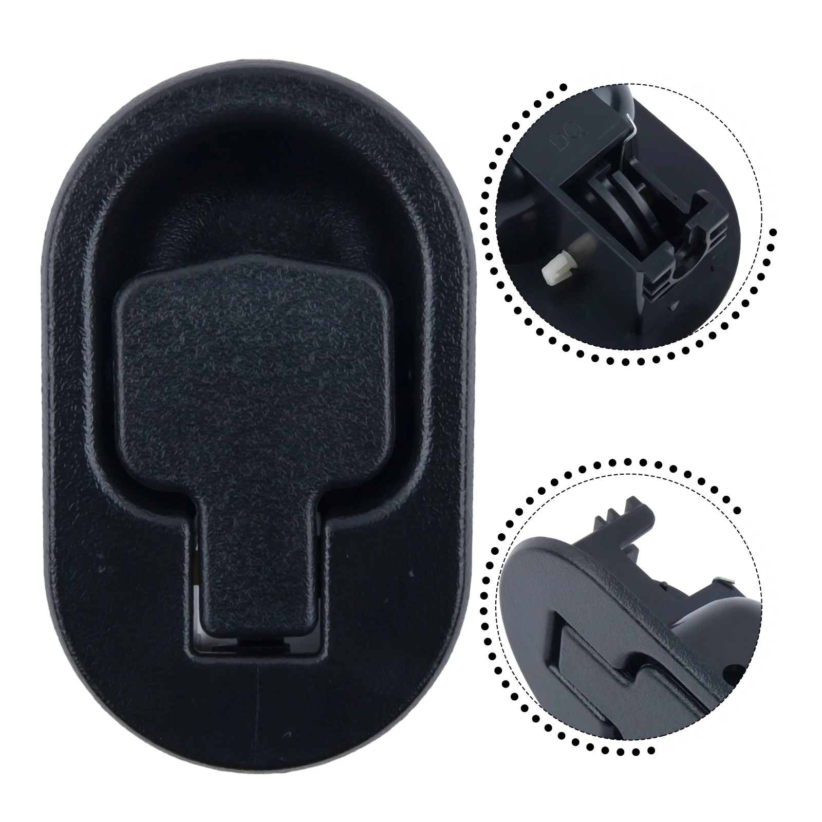 1pc Black Oval Pull Handle ABS Plastic Sofa Couch Release Chair Pull Replace Handle For 6/3mm Cable Recliner Furniture Hardware