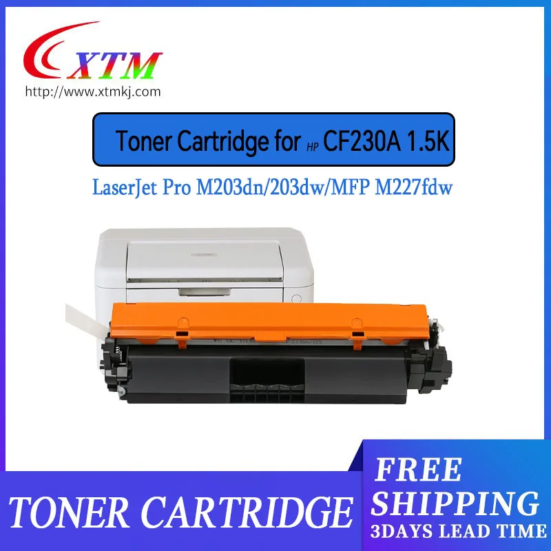 1.6K 30A CF230A ل HP Pro MFP M227fdw M203dw M227fdn M203dn M227sdn M203d M227 M203 خرطوشة حبر ليزر لإعادة التعبئة