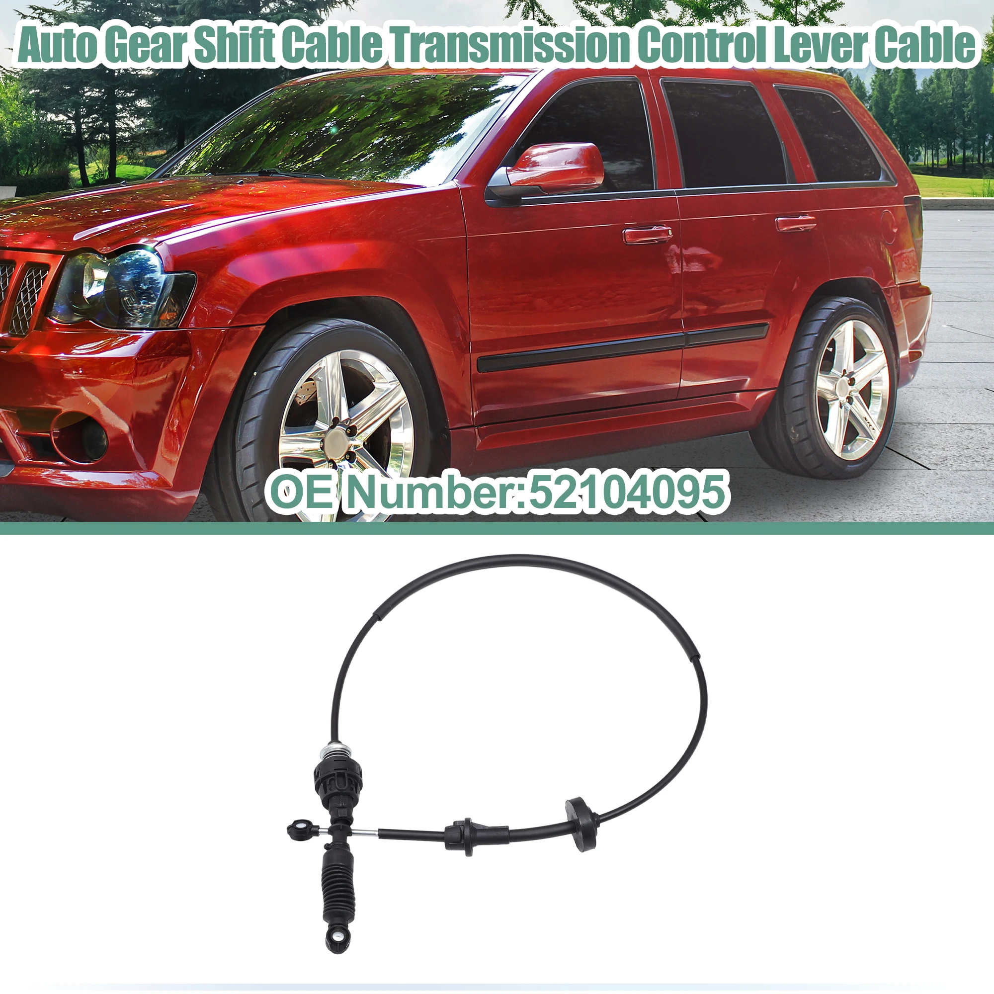 X Autohaux Auto Transmission Control Lever Cable Fit for JEEP GRAND CHEROKEE 1993 1994 1995 1996 1997 1998 No.52104095