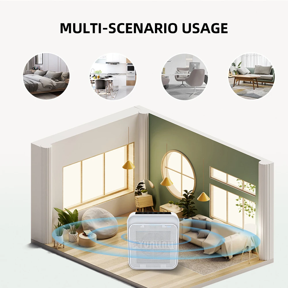 Air Purifier, Desktop Negative Ion Air Purifier for Home Use with Child Lock