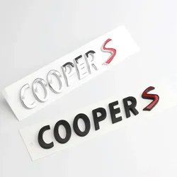 3D ABS Chrome Car Letters Rear Trunk Mini Cooper S Emblem Badge Sticker For Mini Cooper S R56 R50 R53 F56 F55 R60 Accessories
