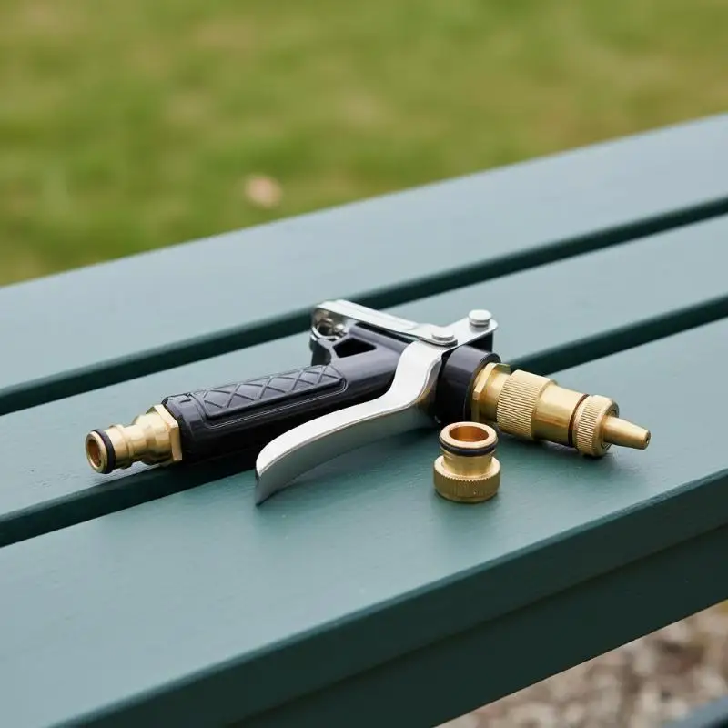 Metal Nozzle Adjustable High Pressure Water Gun for Car Wash Household Cleaning Car Patio and Garden Sprayer
