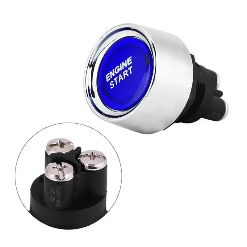 12V24V 50A Car Keyless Start Button Engine Start Push Button Ignition Starter Car Engine Start Button Auto Accessories