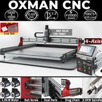 10%OFF Bulkman3D OXMAN CNC Engraver with 4-Axis DDCSV4.1 Control Box Precise DIY Router Machine for Wood, Metal, Acrylic Cutting