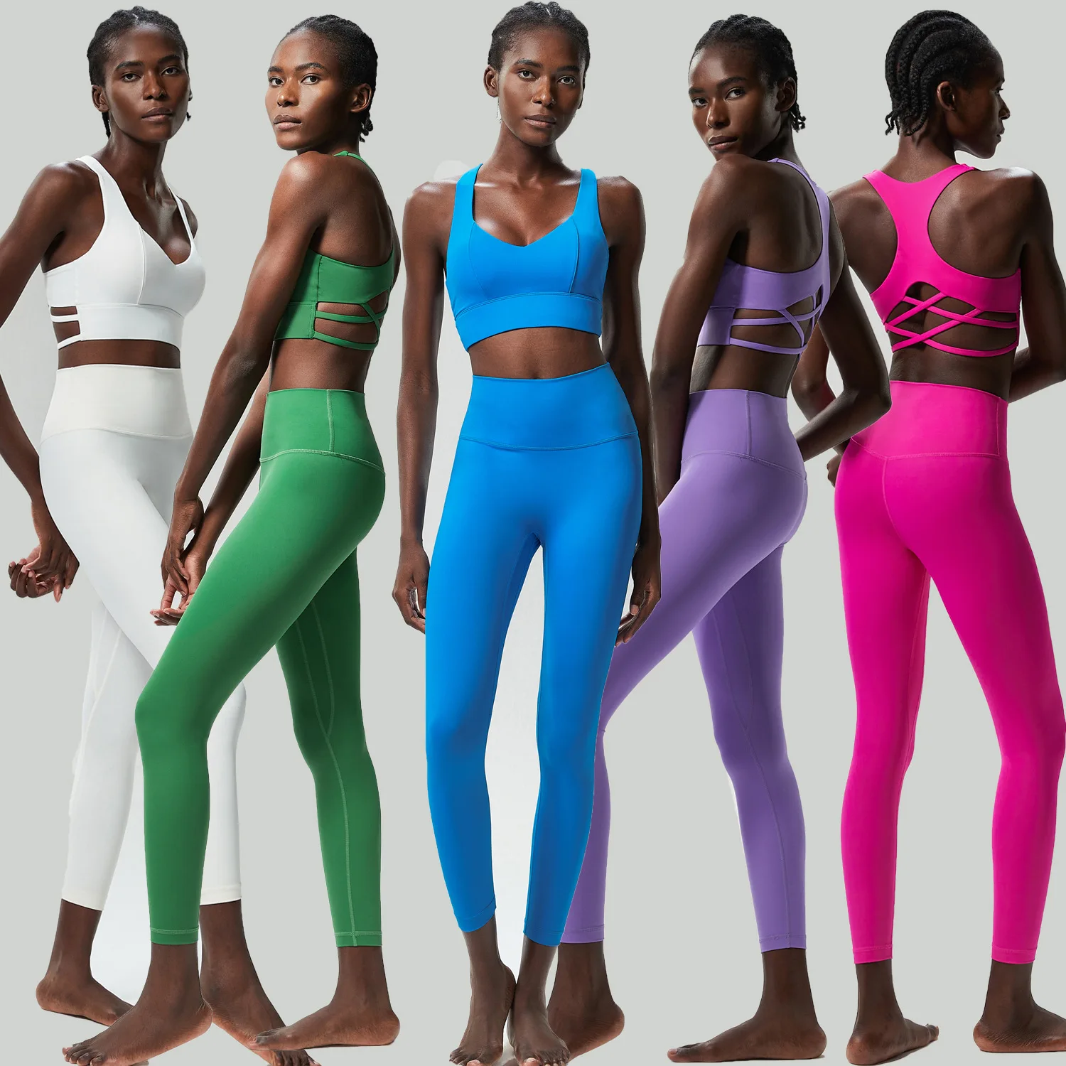 

Gym Workout Clothes Women Plus Size Tight Fitting Sportswear Set Quick Dry Two-piece Activewear for Yoga Running Sports Fitness