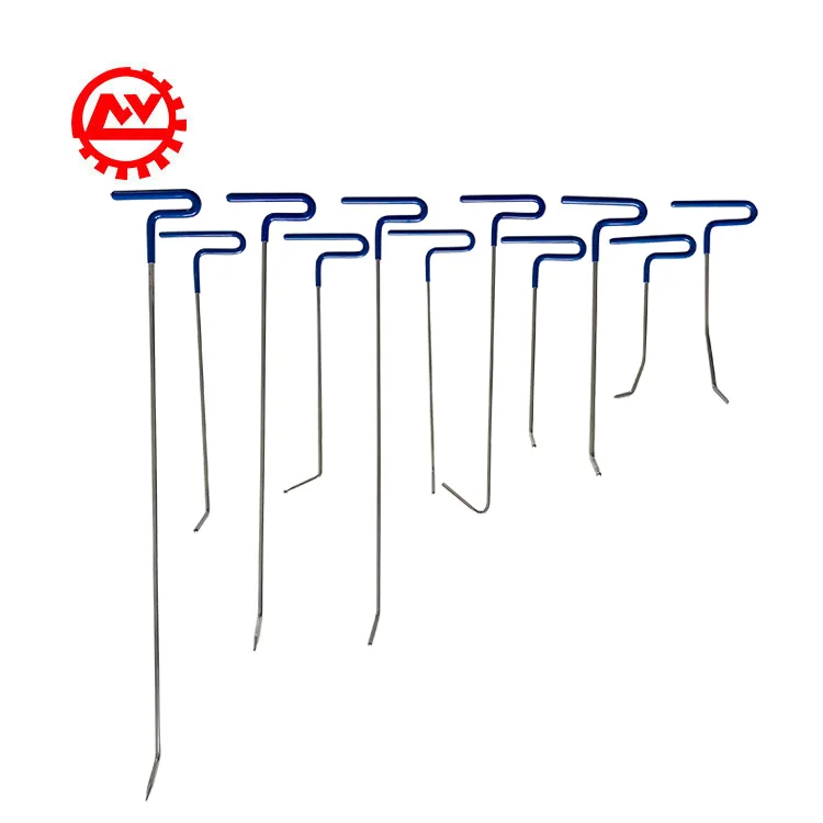 Blue 11PCS High Quality Auto Body PDR Hail Puller Hooks Car Dent Repair Tool Rods