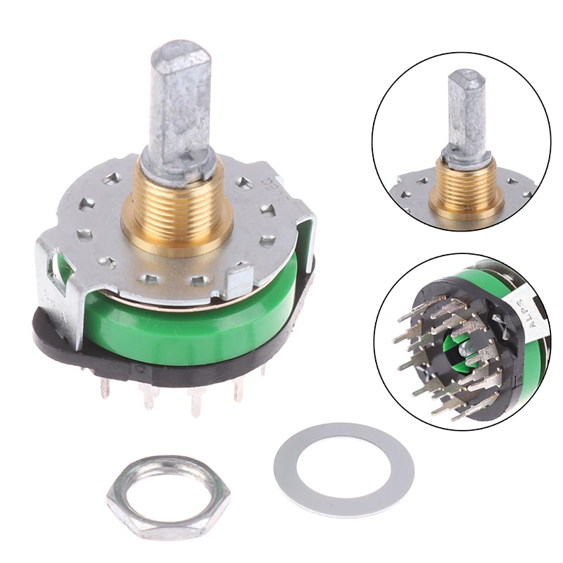 Rotary Switch 4 Pole 12 Position SRRM1C7800 Power Amplifier 1050R 2000 Audio Audio Signal Switch