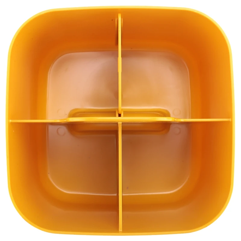 Caddys-organizador de 2 piezas, caja de plástico apilable con asa, escritorio, organizador de arte y almacenamiento de maquillaje