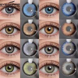 EYESHARE Color Contact Lenses 2pcs Colored Contact for Eyes Brown Colorful Eyes Lenses Yearly Beautiful Makeup Eye Contacts Lens