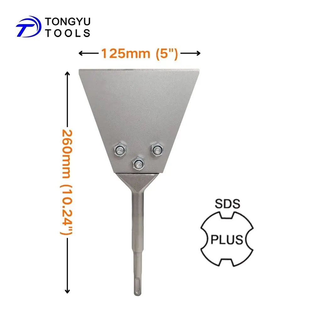 

Зубило для пола SDS Plus, плоское зубило с широкой головкой 150 мм для перфоратора, для удаления клея и плитки, используемой в составе тонкослойного клея для плитки.